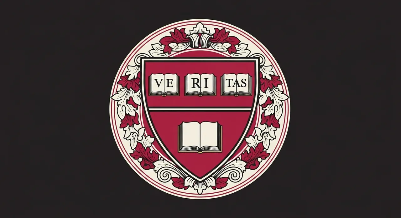 Harvard-style institution crest