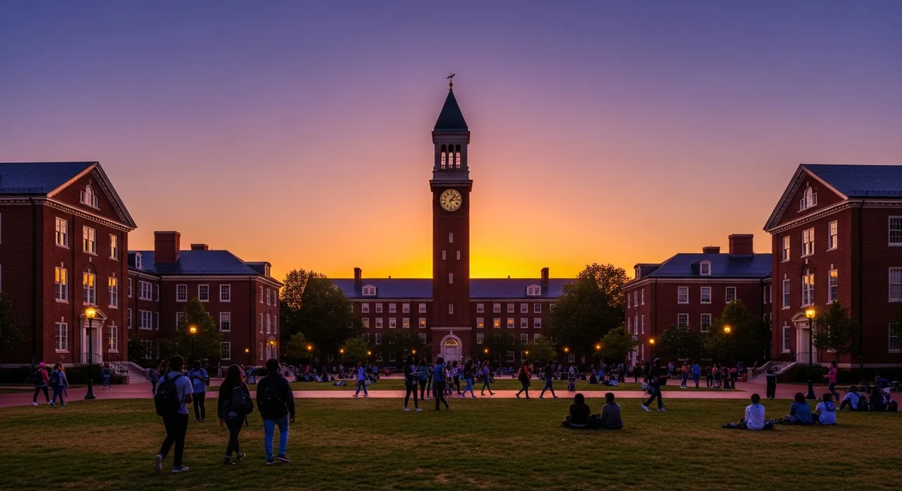 Howard University campus in Washington, D.C., USA